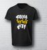 jiobangali Men's Printed Round Neck Pure Cotton Black T-Shirt - Image 8