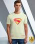 BEWAKOOF Superman Men Graphic Print Round Neck Pure Cotton Grey T-Shirt - Image 7