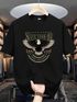Magneto Men Printed Round Neck Pure Cotton Grey T-Shirt - Image 7
