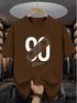 Magneto Men Printed Round Neck Cotton Blend Maroon T-Shirt - Image 8