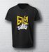 jiobangali Men's Printed Round Neck Pure Cotton Black T-Shirt - Image 7