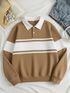 Try This Men Colorblock Polo Neck Cotton Blend Light Blue, White T-Shirt - Image 5