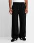 Mihhailov Men Solid Black Track Pants - Image 6