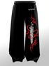 RASKELYBAX Men Printed Black Track Pants - Image 7