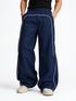 LEXREX Men Loose Fit Black Cotton Blend Trousers - Image 6