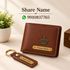 Nyvara Men Casual, Ethnic, Evening/Party, Formal, Travel, Trendy Brown Artificial Leather Wallet (3 Card Slots) - Image 7