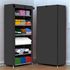 Opal 1 Door 6 Shelf Fabric Hard Pvc PP Collapsible Wardrobe (Finish Color - Grey, DIY(Do-It-Yourself)) - Image 8