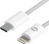 AMKETTE Lightning Cable 3A 1.2m Fabric Braided White - Image 8