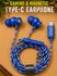 ZedPunch Type C wired earphone with mic and 3 button control magnetic USB C-Device Wired Gaming Headset (Light Grey, In the Ear) - Image 7