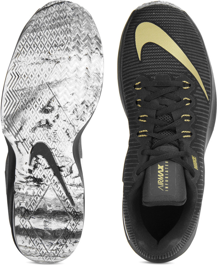 nike air max infuriate 2 black gold
