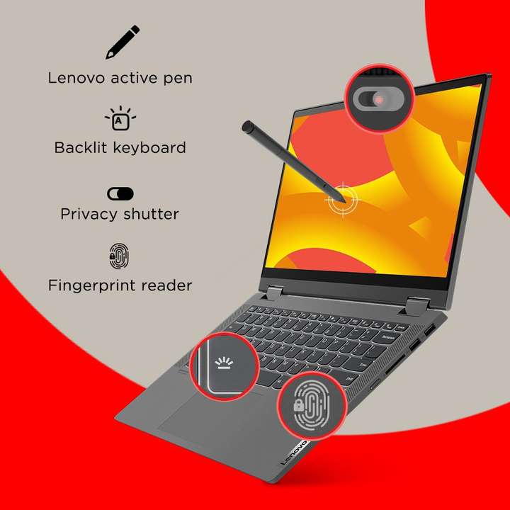 Lenovo IdeaPad Flex 5 AMD Ryzen 7 Octa Core 5700U - (16 GB/512 GB 