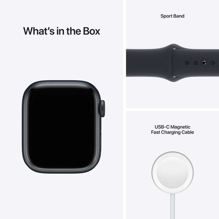 Apple Watch Series7 (GPS +Cellular, 41mm) Midnight Aluminium Case 