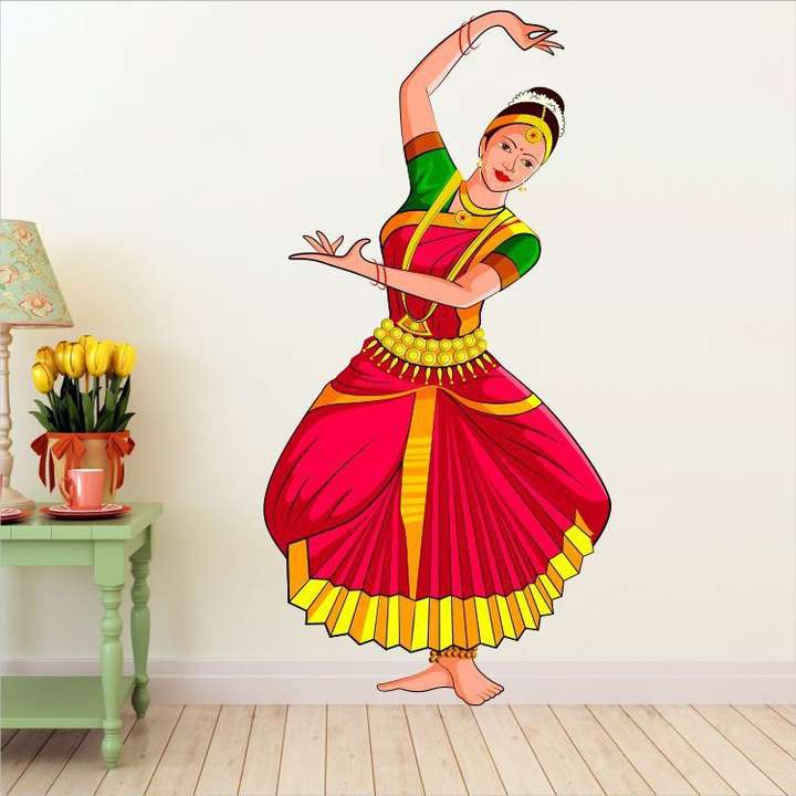 bharatanatyam dance drawing