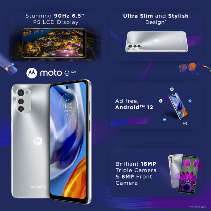 MOTOROLA moto e32s ミスティシルバー SIMフリー