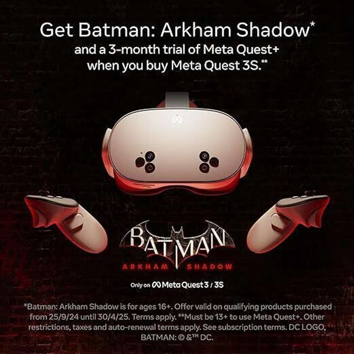 META Quest 3S 128GB VR Console for Unmatched VR Gaming High  