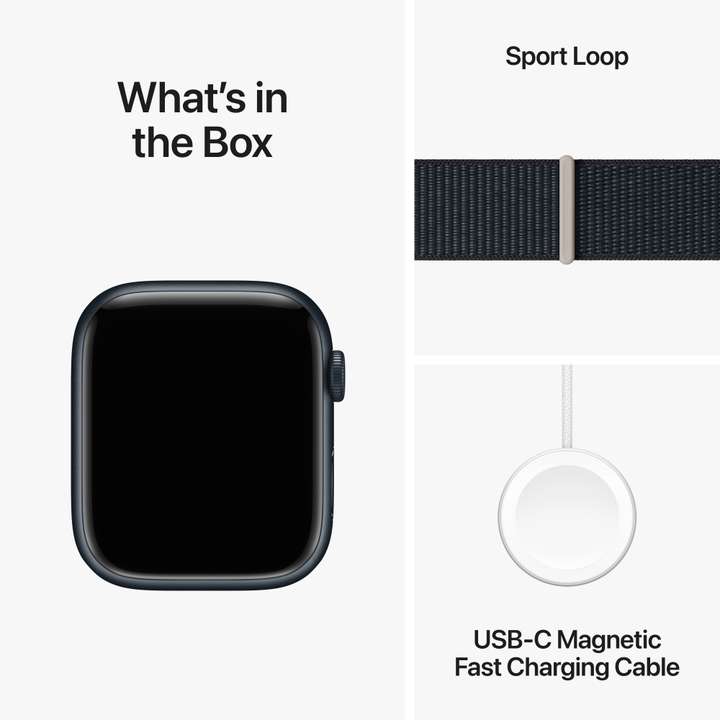 Apple Watch Series 9 GPS 45mm Midnight Aluminium Case with 