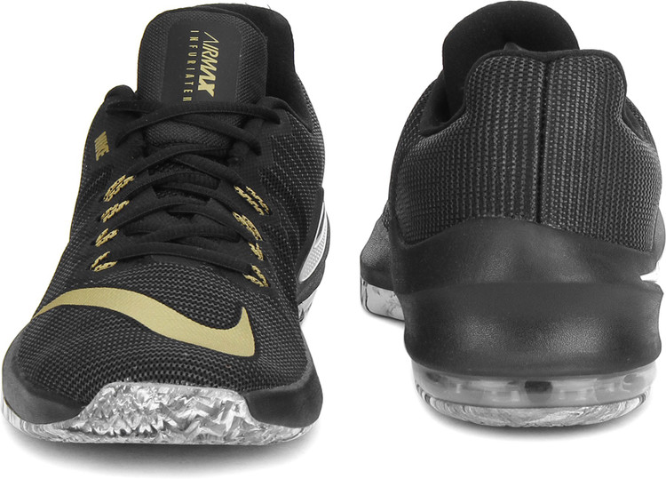 nike air max infuriate 2 black gold