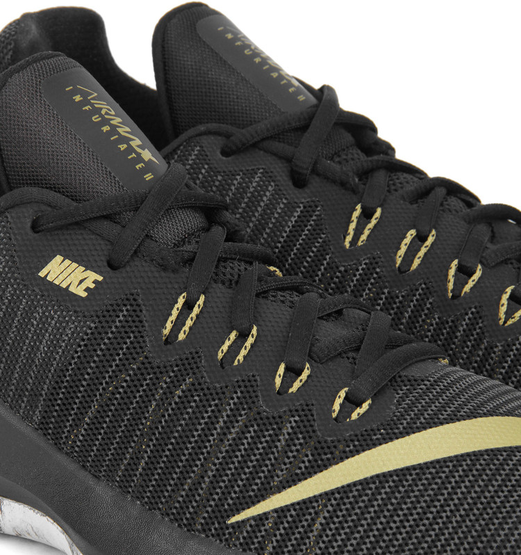 nike air max infuriate black and gold
