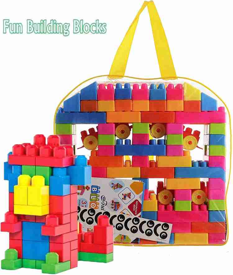 BOZICA 100 PCS Baby Toys Building Blocks Set For Children Plastic Assembly Model Big Bricks DIY Learning Educational Toys 100 PCS Baby Toys Building Blocks Set For Children Plastic Assembly Model