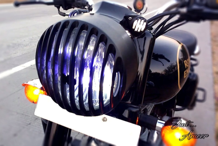 royal enfield classic 350 headlight guard
