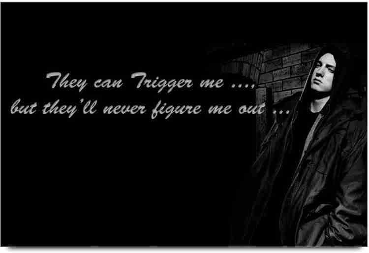 Eminem Cover Photos Quotes Eminem A3 Unframed American Rapper Music