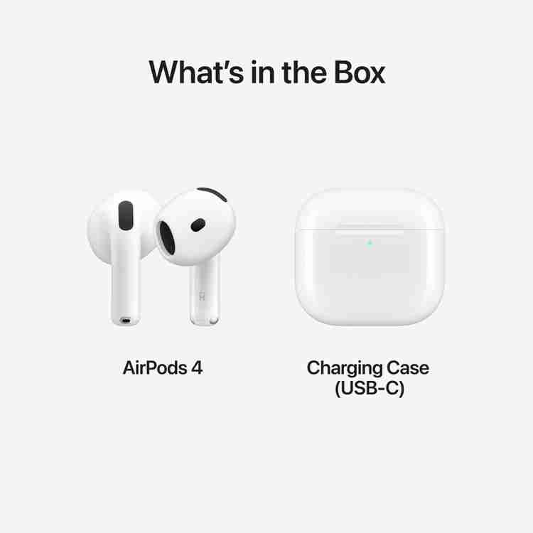 Apple AirPods 4 Wireless Earbuds, Personalised Spatial Audio,Sweat 