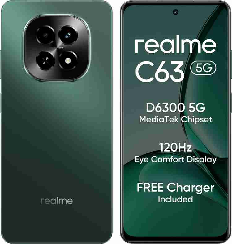 realme C63 5G Charger in the Box (Forest Green, 128 GB)  (8 GB RAM)