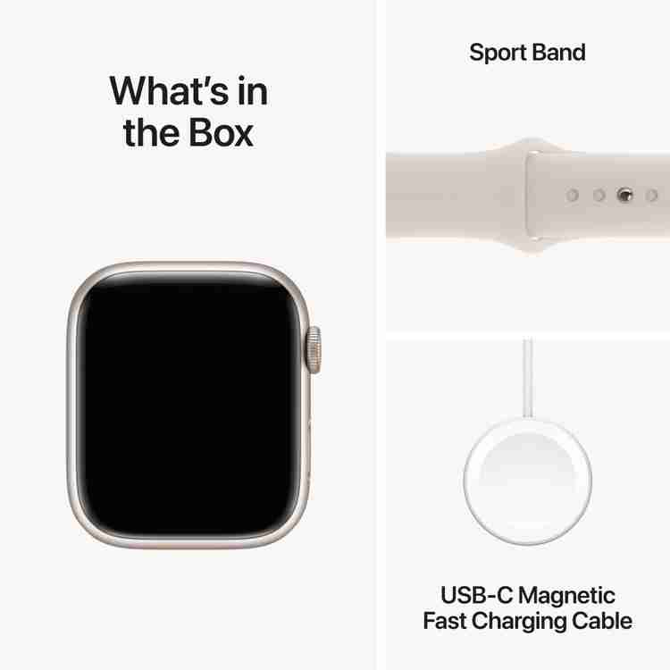 Apple Watch Series 9 GPS + Cellular 41mm Starlight Case 