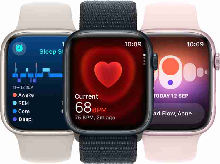 Apple Watch Series 9 GPS 45mm Midnight Aluminium Case with 