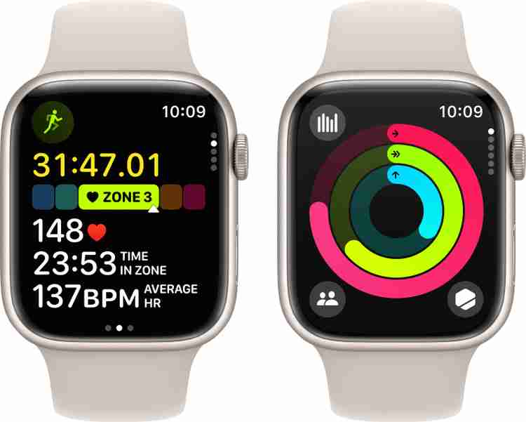 Apple Watch Series 9 GPS + Cellular 41mm Starlight Case 