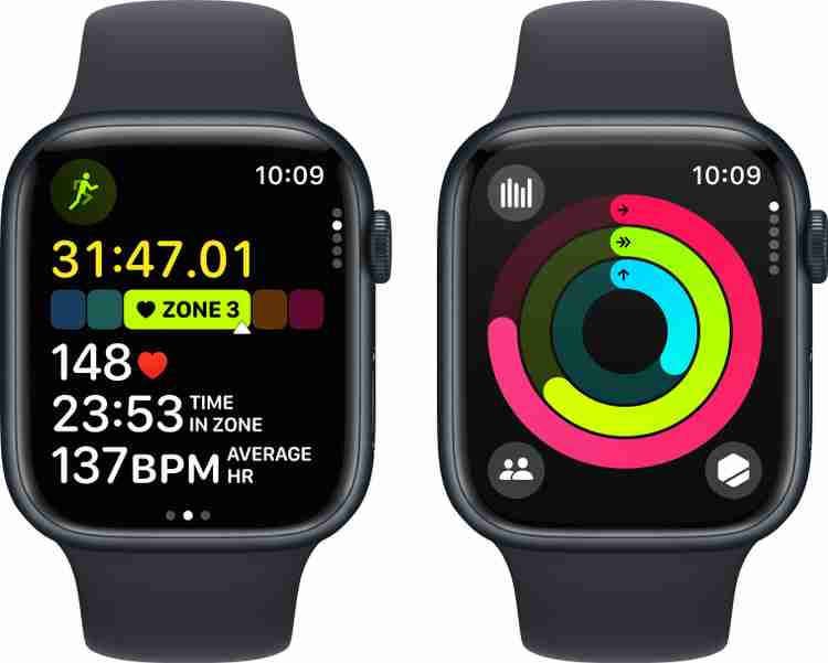 Apple Watch Series 9 GPS + Cellular 45mm Midnight Case & Midnight 