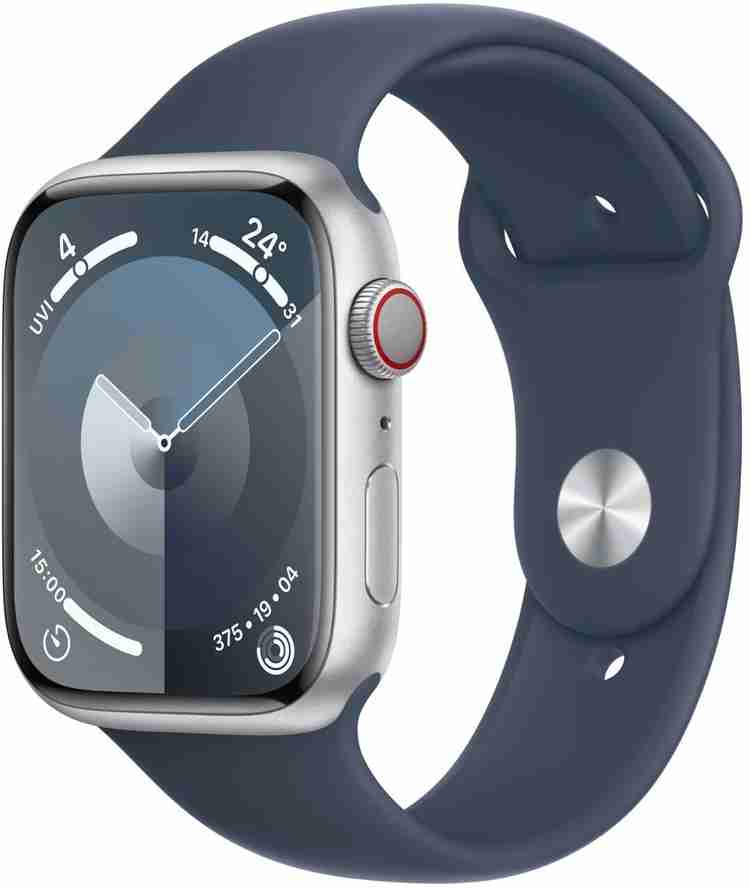 Apple Watch Series 9 GPS + Cellular 45mm Silver Case & Storm Blue 