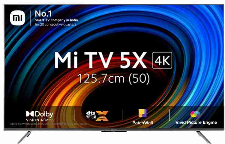 Mi 5X 125.7 cm (50 inch) Ultra HD (4K) LED Smart Android TV with 