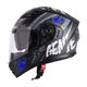 Steelbird SBA-21 Genie Full Face Helmet Black Jazz Blue - Image 8