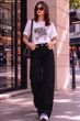 zayla Women Wide Leg High Rise Light Blue Jeans - Image 8