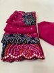 BORANA Printed Bandhani Crepe Saree (Red) - Image 5