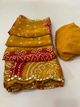 BORANA Printed Bandhani Crepe Saree (Red) - Image 4
