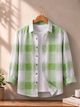 Black Deer Men Regular Fit Checkered Spread Collar Formal Shirt - Image 7