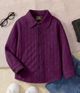 MYCHOICEMENSWEAR Boys Regular Fit Self Design Spread Collar Casual Shirt - Image 8