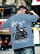 Heartees Men Printed Round Neck Cotton Blend Green T-Shirt - Image 7