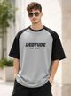 Leotude Men Printed Round Neck Cotton Blend Multicolor T-Shirt - Image 8