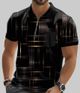 TAZO Men Striped Polo Neck Cotton Blend Beige T-Shirt - Image 8