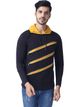Black Collection Men's Black Cotton Blend Hooded T-Shirt - Image 8