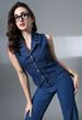 Robecult Party Sleeveless Solid Women Light Blue Top - Image 7