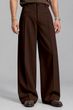Klossy Men Relaxed Cream Polyester Trousers - Image 8