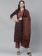 Larqi Women Pure Cotton Kurta Pant Dupatta Set - Image 4