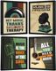 Wallvibedecor 21 PCS Music Aesthetic Wall Poster Set | Mix Size | Album Cover Wall Collage Kit | Premium Bedroom Room Decor Photographic Paper (19 inch X 12 inch, pack of 21) - Image 3