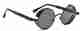 Matteo Bianchi Polarized, UV Protection, Others Round Sunglasses (Free Size) (For Men & Women, Black) - Image 2