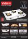 Vidiem Stainless Steel Manual Gas Stove (4 Burners) - Image 3