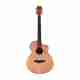 Juarez JRZ38C/NAT Acoustic Guitar Linden Wood Ebony Right Hand Orientation (Natural) - Image 2